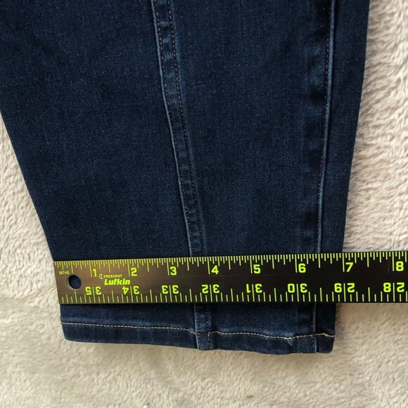 Duluth Trading Co Womens Jeans Size 16 Short Stretch Dark Wash Denim Blue Casual - Picture 4 of 13